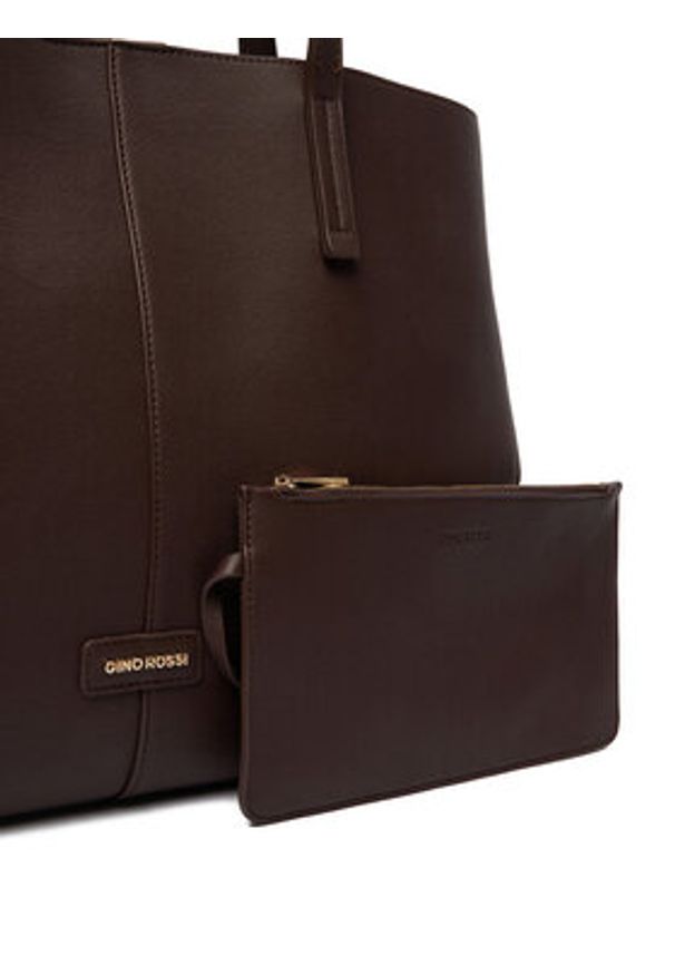 Gino Rossi - GINO ROSSI Torebka CEO-HADIJA-KY125 Brązowy. Kolor: brązowy