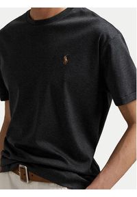 Polo Ralph Lauren T-Shirt Tsh 710740727032 Szary Slim Fit. Typ kołnierza: polo. Kolor: szary. Materiał: bawełna #5