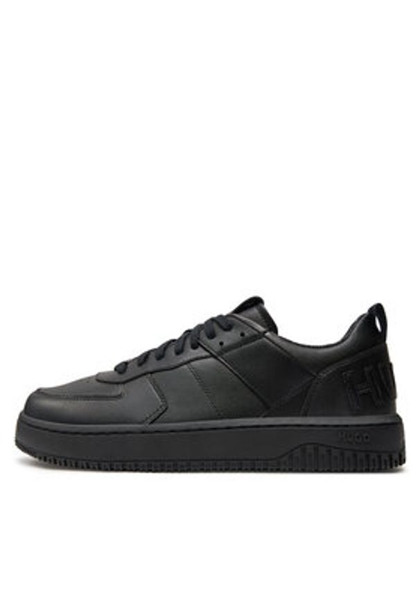 Hugo Sneakersy Kilian 50505057 10240740 01 Czarny. Kolor: czarny. Materiał: skóra