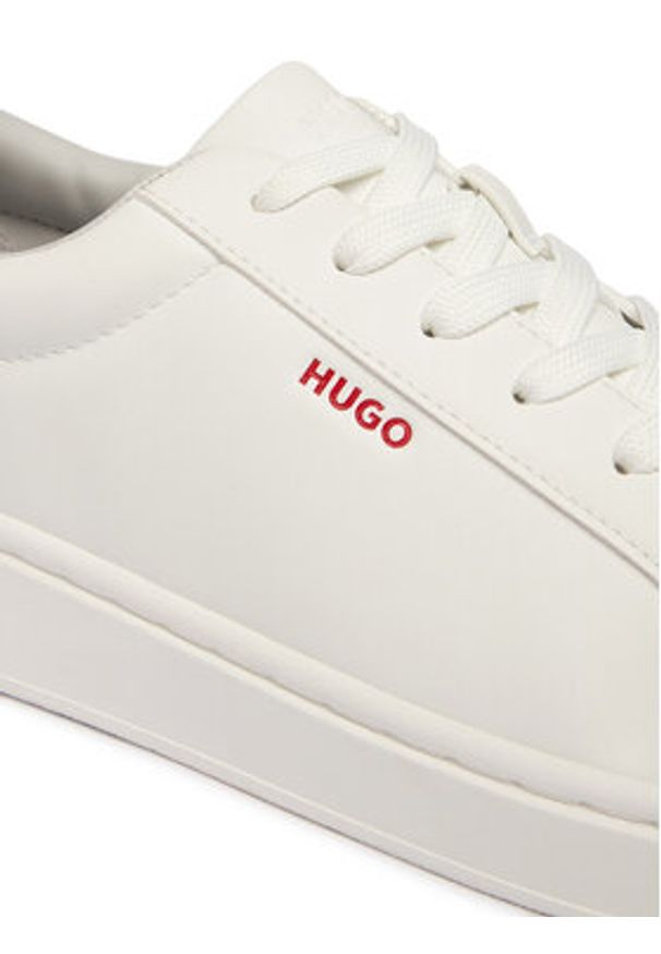 Hugo - HUGO Sneakersy Neston 50563566 Biały. Kolor: biały. Materiał: skóra