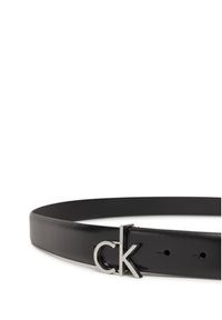 Calvin Klein Pasek Damski Ck Buckle Belt 3.0_Smooth K60K613156 Czarny. Kolor: czarny. Materiał: skóra