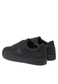 Calvin Klein Jeans Sneakersy YM0YM01256 Czarny. Kolor: czarny. Materiał: nubuk, skóra