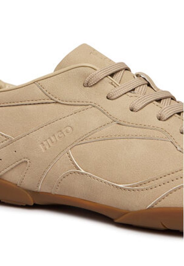 Hugo - HUGO Sneakersy Keeston 50557858 Beżowy. Kolor: beżowy. Materiał: skóra