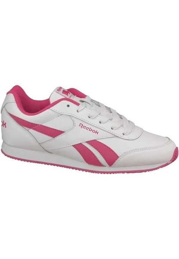 Buty do chodzenia dla dzieci Reebok Royal CL Jogger 2. Zapięcie: sznurówki. Kolor: różowy. Materiał: skóra, materiał. Szerokość cholewki: normalna. Model: Reebok Royal. Sport: turystyka piesza