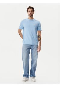 Calvin Klein Jeans T-Shirt J30J327234 Błękitny Regular Fit. Kolor: niebieski. Materiał: bawełna