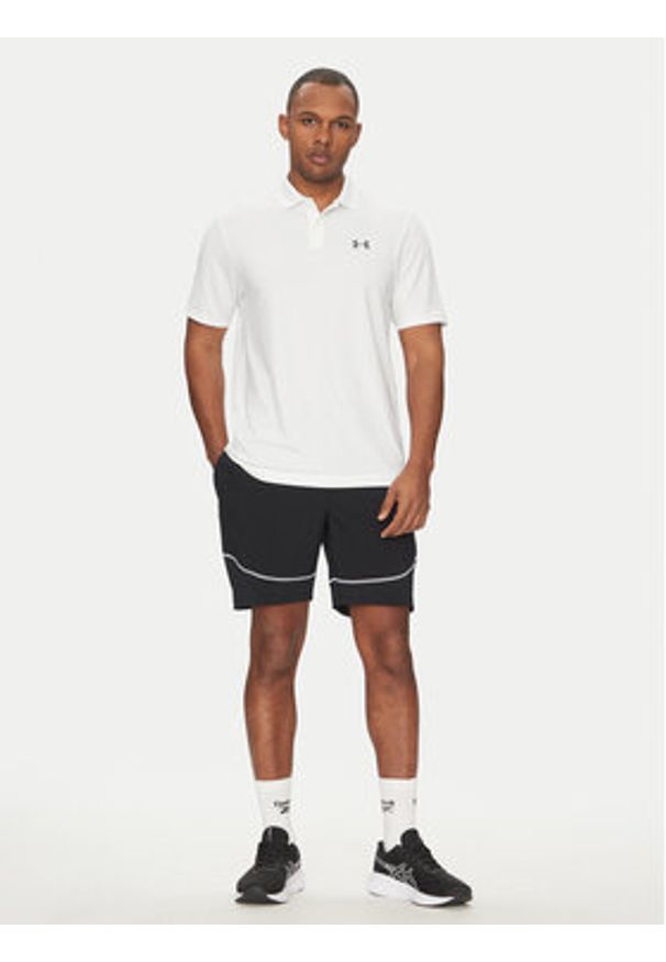 Under Armour Polo Matchplay 1377374 Biały Regular Fit. Typ kołnierza: polo. Kolor: biały. Materiał: syntetyk