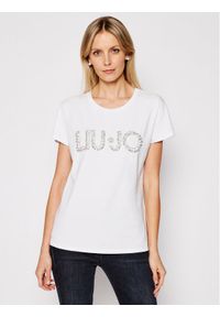 Liu Jo T-Shirt CA1236 J9135 Biały Regular Fit. Kolor: biały. Materiał: bawełna