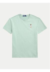 Polo Ralph Lauren T-Shirt 710941870001 Zielony Classic Fit. Typ kołnierza: polo. Kolor: zielony. Materiał: bawełna #5