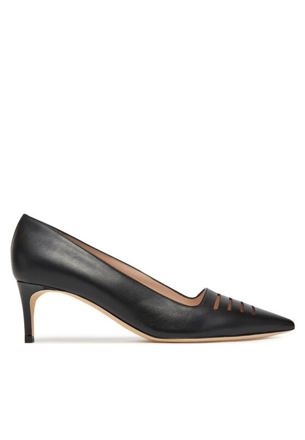 Pollini Czółenka PA10145C0MPA200A Czarny. Kolor: czarny. Materiał: skóra. Obcas: na szpilce