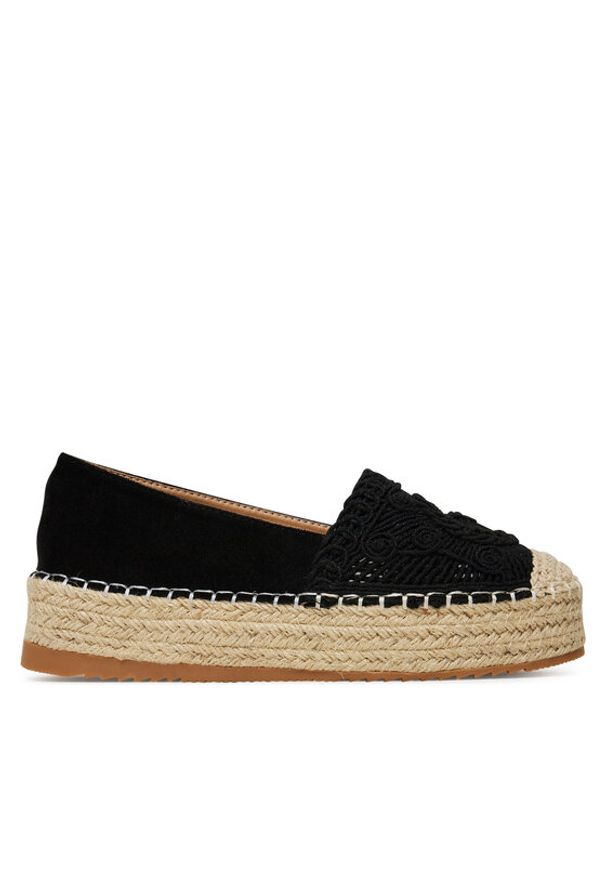 DeeZee Espadryle LE601-66 Czarny. Kolor: czarny. Materiał: materiał