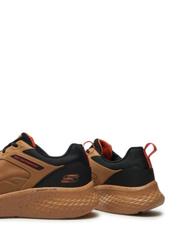 skechers - Skechers Sneakersy Skech Lite Pro 232958/TNBK Brązowy. Kolor: brązowy. Materiał: skóra