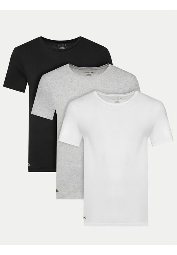 Lacoste Komplet 3 t-shirtów TH9007 Kolorowy Slim Fit. Materiał: bawełna. Wzór: kolorowy