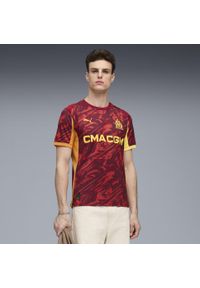 Puma - Męska koszulka bramkarska Olympique Marsylia 25/26 PUMA. Kolor: czerwony, pomarańczowy, wielokolorowy, żółty. Materiał: tkanina. Sport: piłka nożna