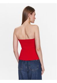 Pinko Top 100112 7624 Czerwony Slim Fit. Kolor: czerwony. Materiał: syntetyk #3