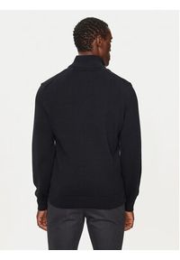 GANT - Gant Sweter Casual Cotton Half Zip 8030170 Czarny Regular Fit. Okazja: na co dzień. Kolor: czarny. Materiał: bawełna. Styl: casual