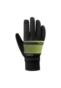 SHIMANO - Rękawiczki kolarskie INFINIUM™ PRIMALOFT®, neonowożółte. Kolor: czarny. Technologia: Primaloft. Sezon: zima. Sport: kolarstwo