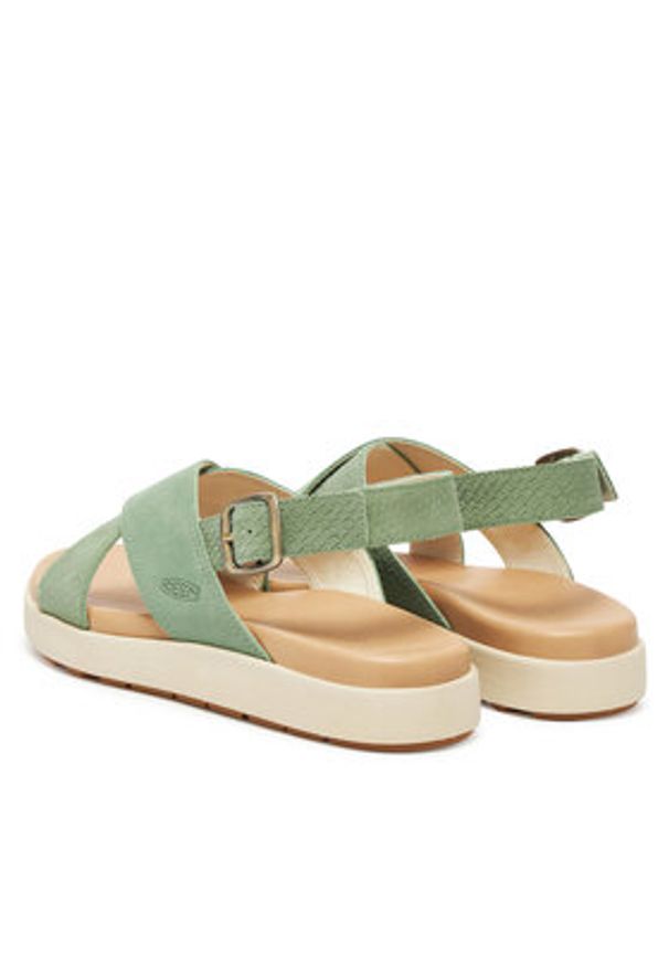 keen - Keen Sandały Elle Luxe Cross Strap 1030525 Zielony. Kolor: zielony. Materiał: skóra, nubuk
