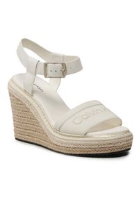 Calvin Klein Espadryle Wedge 70Hh - He HW0HW01499 Beżowy. Kolor: beżowy. Materiał: skóra #3