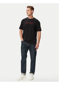 Hugo - HUGO T-Shirt Ezra 50566114 Czarny Regular Fit. Kolor: czarny. Materiał: bawełna #5