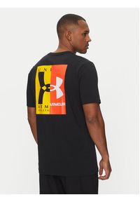 Under Armour T-Shirt EVOL Logo 1390165 Czarny Regular Fit. Kolor: czarny. Materiał: syntetyk, bawełna #3