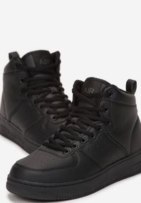 Renee - Czarne Sznurowane Sneakersy za Koskę Lincea. Kolor: czarny #4