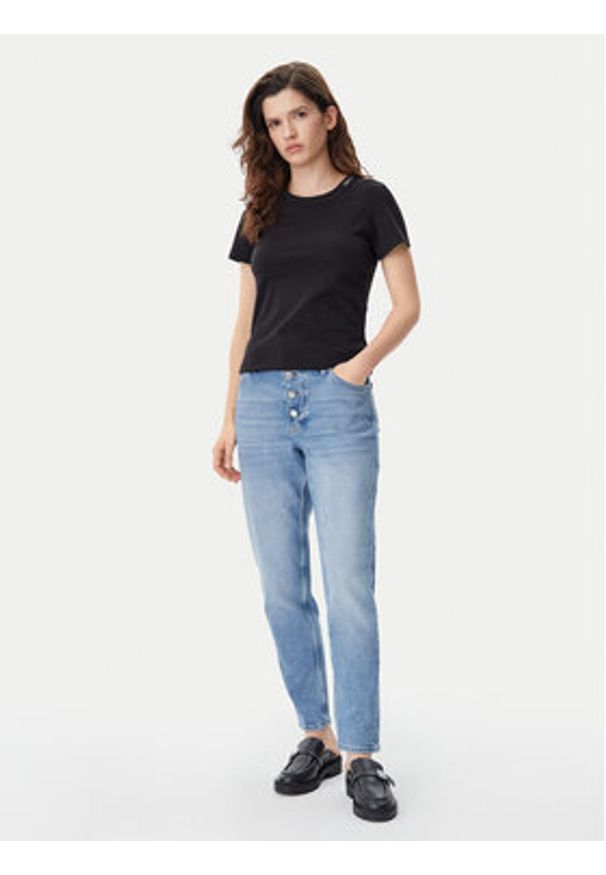Calvin Klein Jeans T-Shirt Logo J20J225540 Czarny Regular Fit. Kolor: czarny. Materiał: bawełna