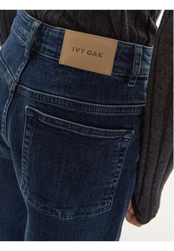 IVY & OAK - IVY OAK Jeansy Prijanka IO115188 Granatowy Wide Leg. Kolor: niebieski