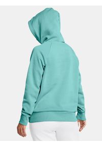 Under Armour - Bluza fitness damska UNDER ARMOUR Rival Fleece z kapturem. Typ kołnierza: kaptur. Kolor: niebieski. Sport: fitness