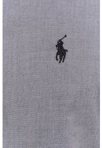 Polo Ralph Lauren - Koszula bawełniana. Typ kołnierza: polo. Kolor: szary. Materiał: bawełna. Długość rękawa: długi rękaw. Długość: długie #3