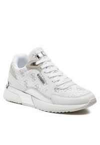 Guess Sneakersy Moxea12 FLTMOX ELE12 Biały. Kolor: biały. Materiał: skóra