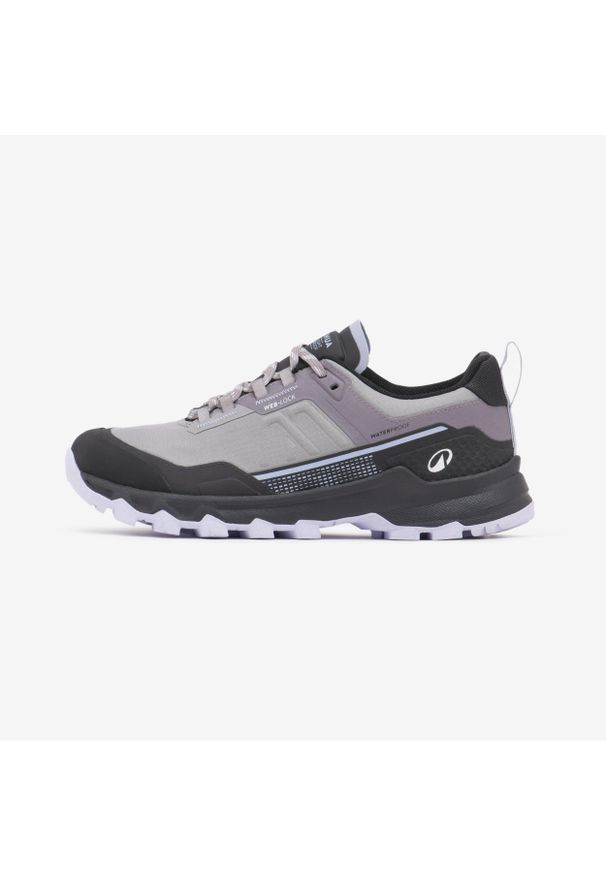 quechua - Buty turystyczne damskie Quechua MH500 wodoodporne. Kolor: fioletowy, wielokolorowy, szary. Materiał: kauczuk. Szerokość cholewki: normalna