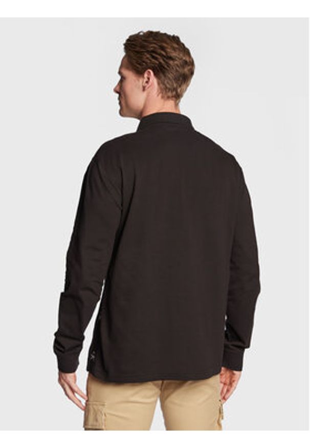 Calvin Klein Jeans Polo J30J322450 Czarny Relaxed Fit. Typ kołnierza: polo. Kolor: czarny. Materiał: bawełna