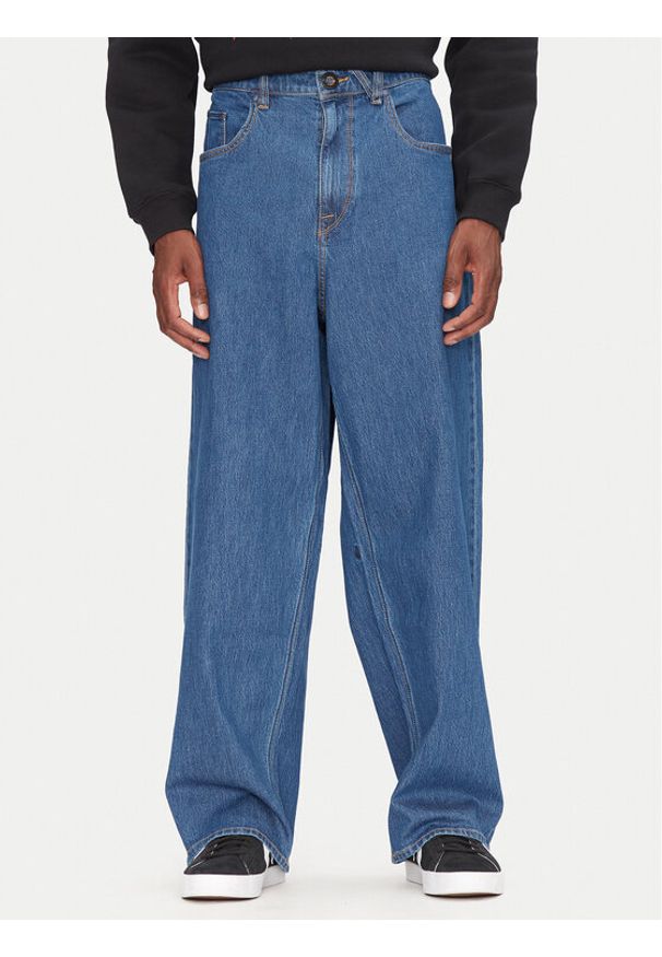 Volcom Jeansy Chillow A1912502 Niebieski Loose Fit. Kolor: niebieski