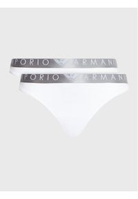 Emporio Armani Underwear Komplet 2 par stringów 163333 3R235 00010 Biały. Kolor: biały. Materiał: syntetyk #1