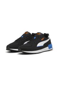 Buty do chodzenia męskie Puma Graviton. Zapięcie: sznurówki. Kolor: czarny, niebieski, wielokolorowy, biały. Materiał: guma, syntetyk, tkanina, materiał. Szerokość cholewki: normalna. Sport: turystyka piesza