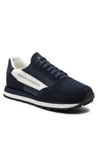 Armani Exchange Sneakersy XUX083 XV263 S531 Granatowy. Kolor: niebieski