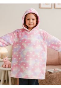 Sinsay - Bluza snuddie - różowy. Kolor: różowy #1