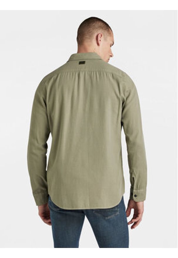 G-Star RAW - G-Star Raw Koszula Marine D24963-D454 Zielony Slim Fit. Kolor: zielony. Materiał: bawełna. Styl: marine
