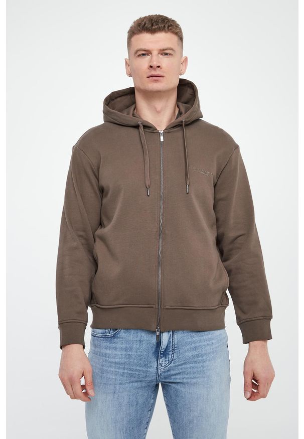 Armani Exchange - Bluza męska z kapturem ARMANI EXCHANGE. Typ kołnierza: kaptur