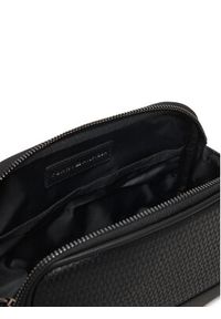 TOMMY HILFIGER - Tommy Hilfiger Kosmetyczka Metal Logo Woven Washbag AM0AM14098 Czarny. Kolor: czarny. Materiał: skóra #5