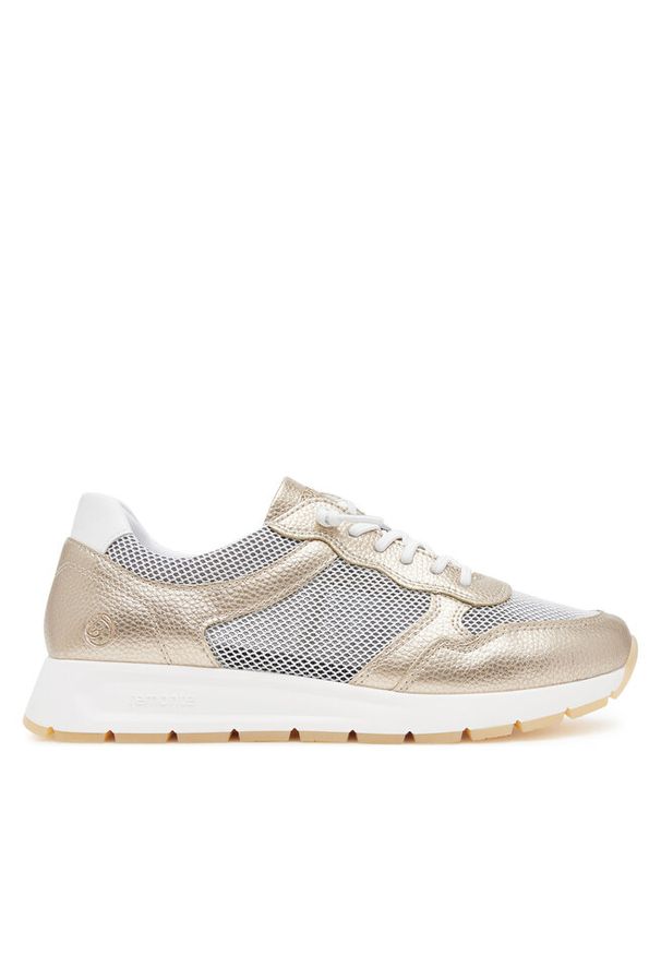 Sneakersy Remonte. Kolor: złoty