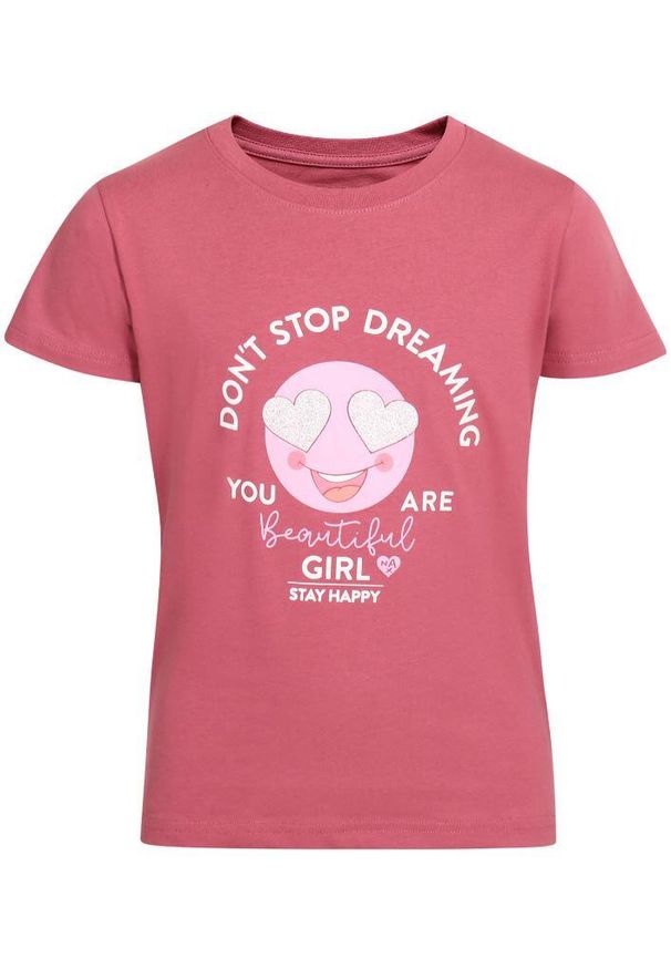 ZONE PERFECT - T-shirt Dziecięcy Nax Goreto 116-122 z Miękkiej Bawełny z Żywych Nadrukiem. Kolor: wielokolorowy. Materiał: bawełna. Wzór: nadruk