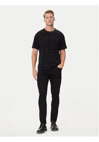 Versace Jeans Couture T-Shirt 79GAH6R0 JS511 Czarny Regular Fit. Kolor: czarny. Materiał: bawełna #3
