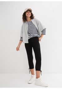 bonprix - Legginsy rybaczki z marszczeniem (2 pary). Kolor: biały #2