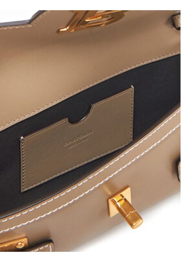 Balmain Torebka DN1LE596LSLX Brązowy. Kolor: brązowy. Materiał: skórzane