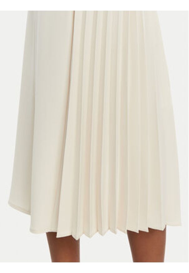 Rinascimento Spódnica midi CFC0122491003 Écru Regular Fit. Materiał: syntetyk