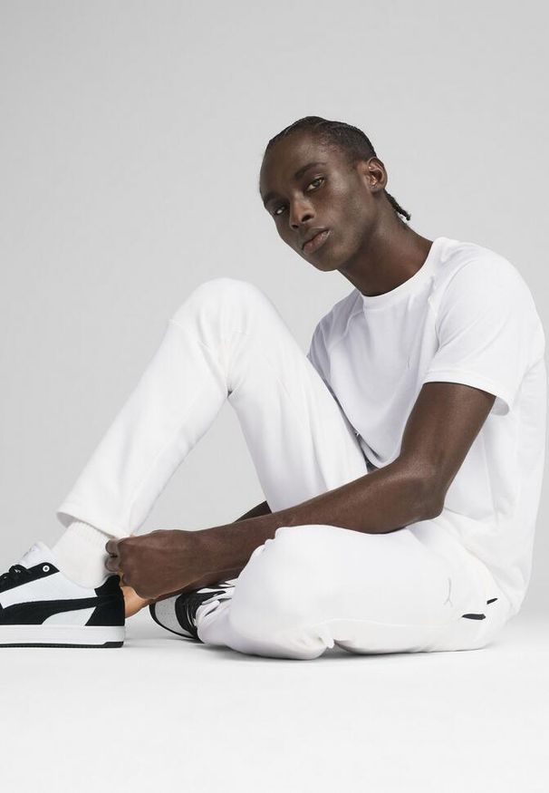 Puma - Męska koszulka EVOSTRIPE PUMA White. Kolor: biały. Długość rękawa: raglanowy rękaw