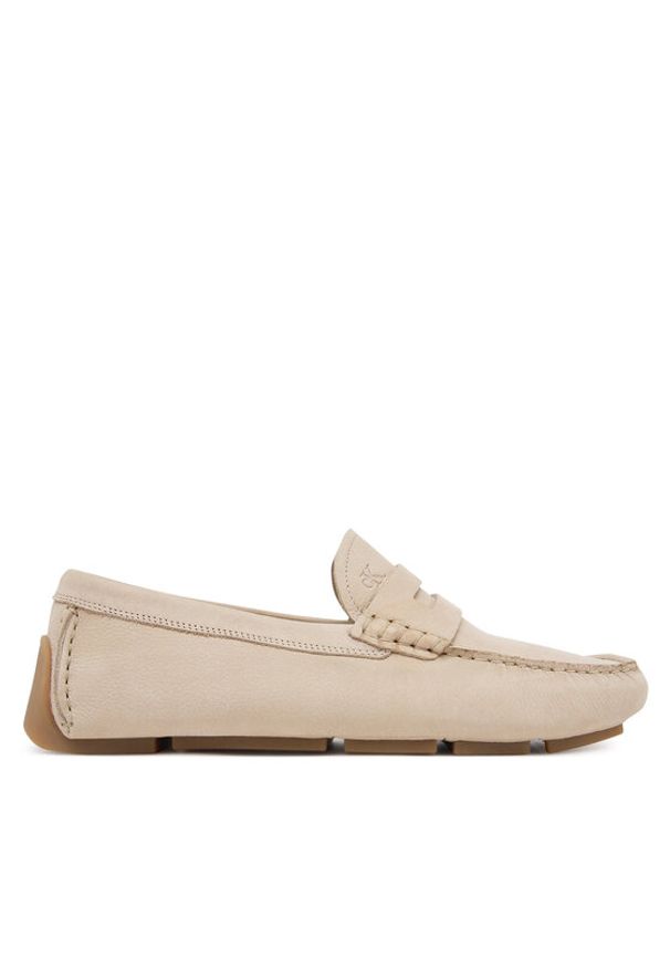 Calvin Klein Mokasyny Driver Penny Nu HM0HM01866 Beżowy. Kolor: beżowy. Materiał: skóra