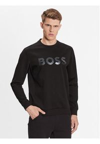 BOSS - Boss Bluza Salbo Mirror 50486838 Czarny Regular Fit. Kolor: czarny. Materiał: bawełna #2