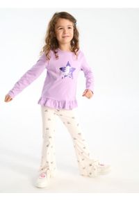 Sinsay - Spodnie z prążkowanej dzianiny z ozdobnymi kokardkami - wielobarwny. Materiał: dzianina, prążkowany #1